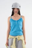Kitsch button sleeveless