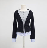 Sally Layered Shirt Cardigan