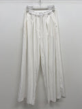 End Two-Tuck Nylon Banding Wide Pants