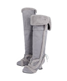 Asym Shearling Wedge Boot