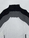 Dot Wave Turtleneck T-Shirt