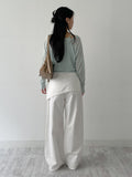 Lace Wrap Balloon Fit Wide Pants