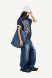 Brushed Slub Wide Denim Pants