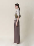 Woody Collar Linen Knit