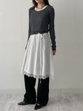 Akaya Satin Lace Long One Piece