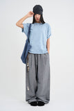 Border stripe summer pants