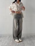 Rollin Belted Loose-Fit Long Blouse