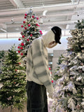 Blurry Spray Hood Knit