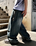 SA Washed Balloon Banding Denim
