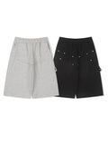 Tens rivet bermuda sweatpants