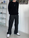 Nep Wide Denim Pants