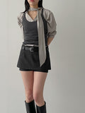 Flute Layered Skirt Pants