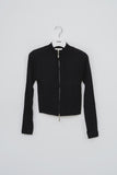 (W) Xin High Neck Knitted Zip Up