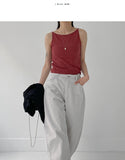 Rudin Boat Neck Ribbed Sleeveless