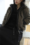Paul Leather Line Fur Jacket