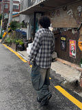 Ombre Over Check Shirt