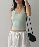 Duo Deep U-Neck Bra Top Sleeveless