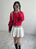 Tweed Zip-Up Blouson Jacket