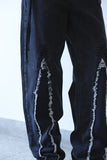 Tri fringe denim