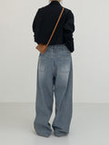 [unisex] Slit stopper wide pants