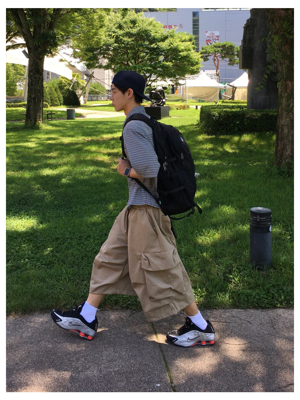 【DISCERNMENT】Mad Pintuck Bermuda Cargo Pants DISCERNMENT (ディーサーメント) - マッドピンタックバミューダ