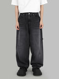 Border pocket balloon jeans
