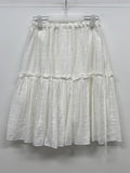 Shiny Flare Midi Skirt