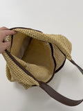 [summer] Unbalance Raffia Shoulder Bag