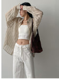 Jacquard Strap Two-Way Wide Pants