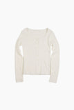 Scoop ribbed cardigan
