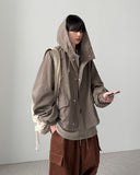 Midori Crop Balloon Field Jacket