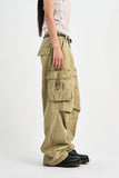 Den Belted Strap Cargo Pants