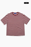 Creek stripe crop round tee