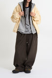 Latte stripe fleece pants