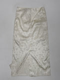 Jacquard Satin H-Line Long Skirt