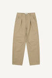Utility Pintuck Wide Cotton Pants