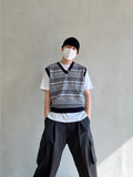 Jacquard V Knit Vest