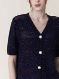 [Premium] Bell Linen Button Cardigan