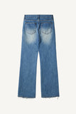 Low Hem Vintage Flare Denim Pants