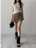 [Layered] Minuet Wrap Skirt Pants