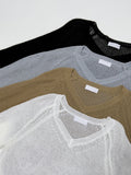 Anna V-neck see-through loose fit knit