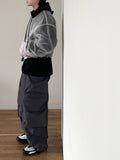 Translucence plastic zip-up