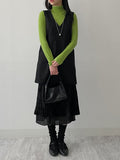 Suede V-neck Mini One Piece