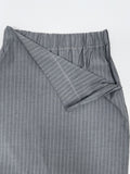 Striped Banding H-Line Long Skirt