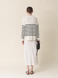 [Premium] Par Stripe V Knitwear