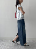 179 Stopper Denim Long Skirt