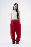 Check sagging sweatpants