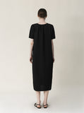 Ribbon Button Long One Piece