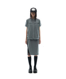 Metallic Tape Track Zip-Up