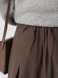 Loki Semi Banding Flared Long Skirt
